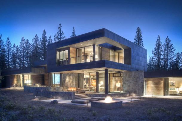 nco Innovations, Interior Design, Exterior Design, Exterior Lighting, Modern, Nighttime